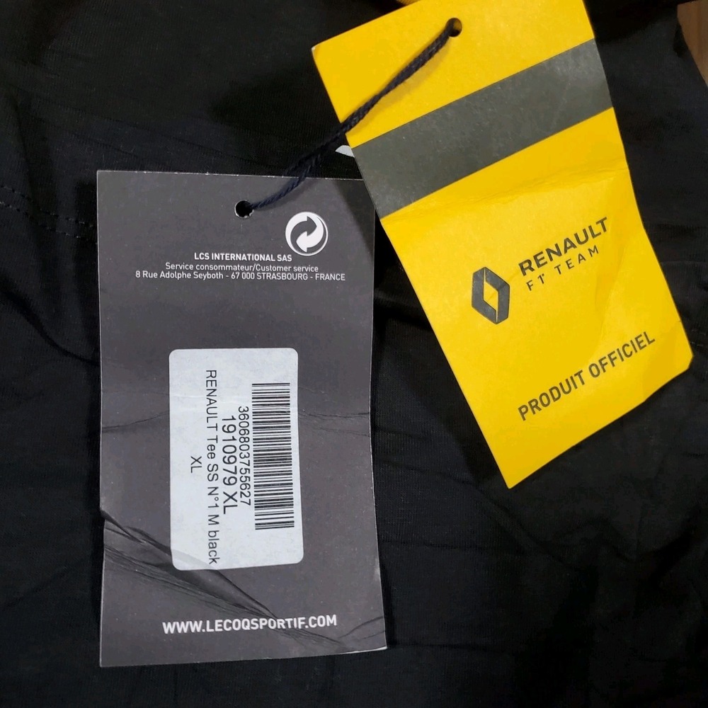 2019 Le Coq Sportif Renault F1 Team sponsor T-shirt Size XL Formula 1 - Picture 10 of 10